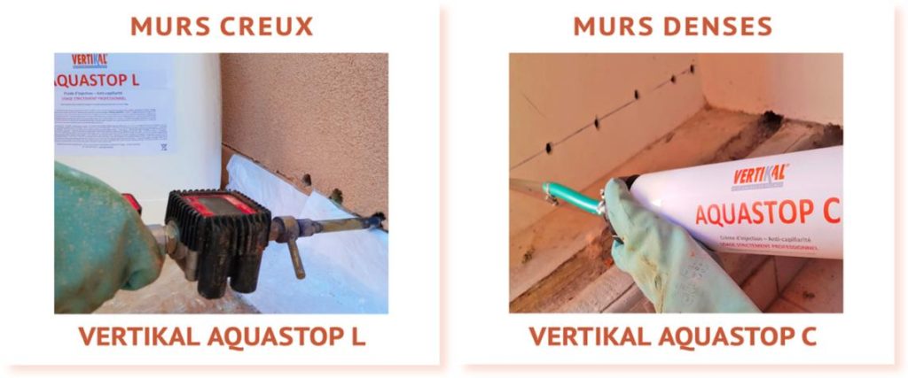 Produits Vertikal Aquastop L et C pour façades Ariégeoises.