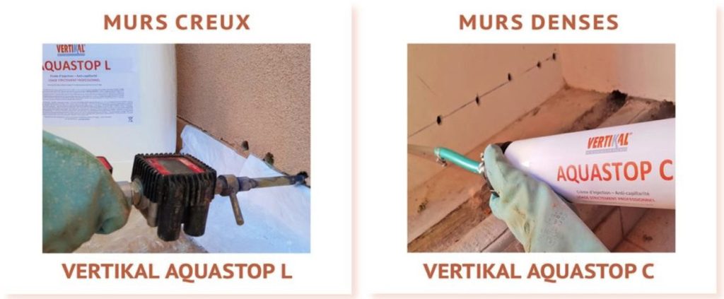 Produits Vertikal Aquastop L et C pour traitements de façades Ariégeoises.