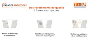 Revêtements de façades Ariégeoises, résistants et de qualité supérieure.